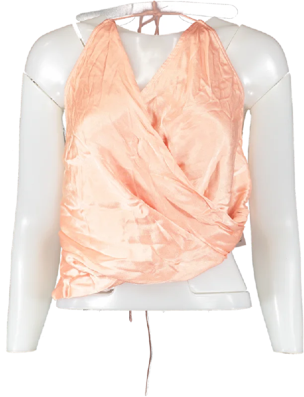 Premium Fashion L'academie Orange Hankercheif Top UK XS