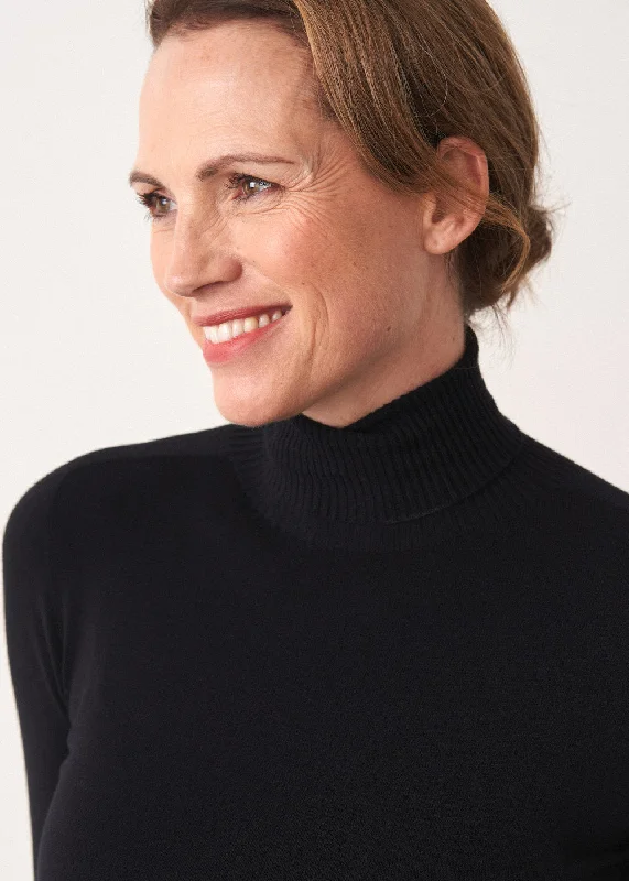 Luxury Fashion PIPER ROLL NECK - BLACK