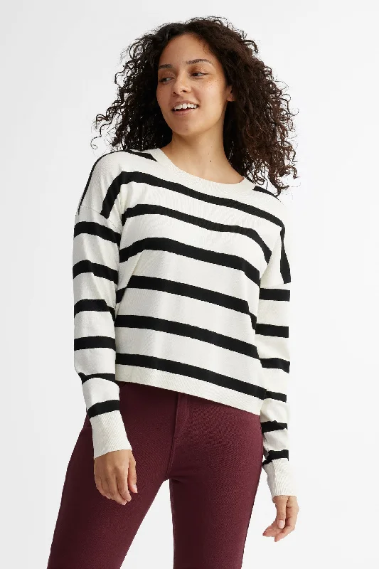 Get The Latest Trends Chandail col rond tricot rayé - Femme