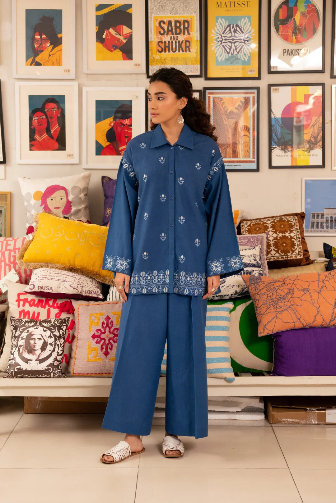 Stylish Statements 2 Piece Embroidered Lawn Co-Ord