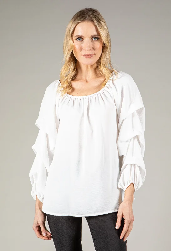 Hurry Before It's Gone Tiered Sleeve Top