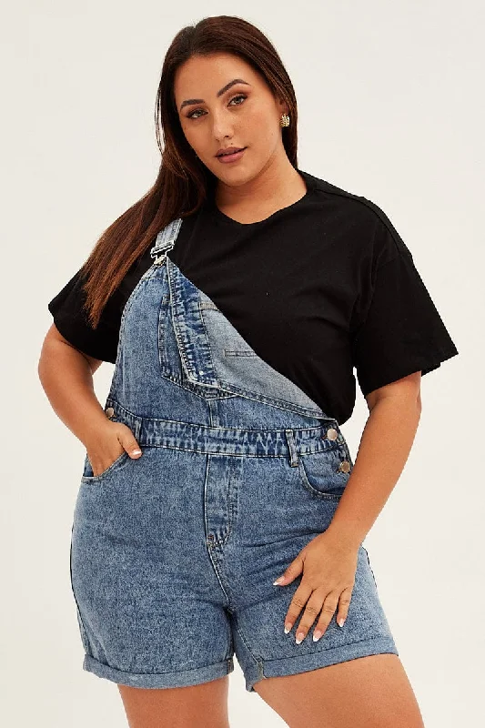 Huge Markdowns Steel Blue Denim Overall