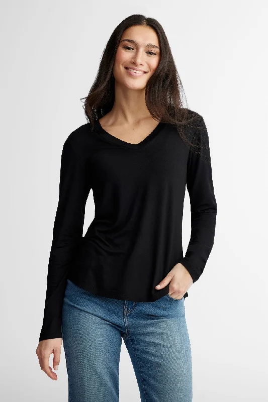 Limited Time Offers Chandail col en V manches longues - Femme