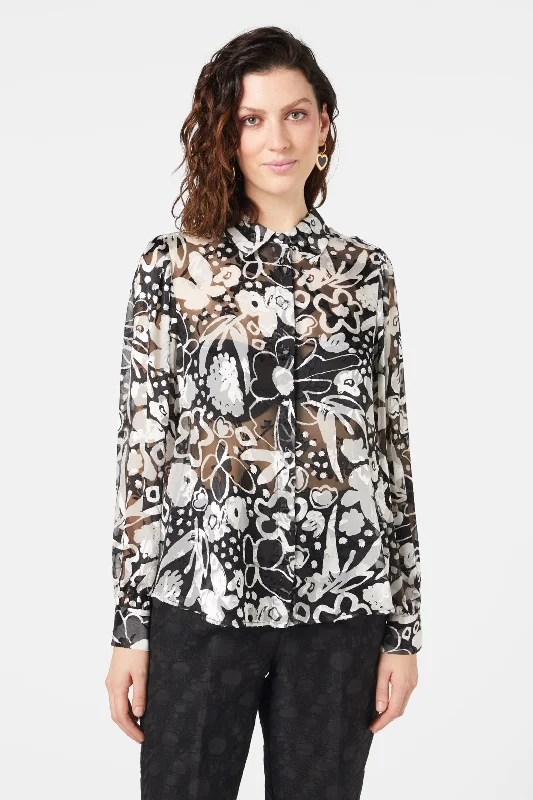 Luxury Fashion Snow Day Frilly Shirt