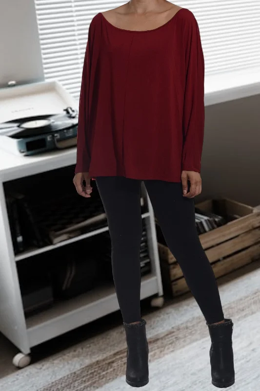 Limited Stock, Big Sale Ladies Maroon Stretch Top