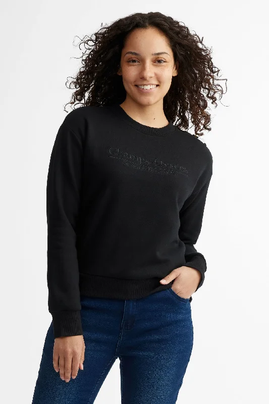 End-Of-Season Clearance Chandail col rond coton ouaté - Femme