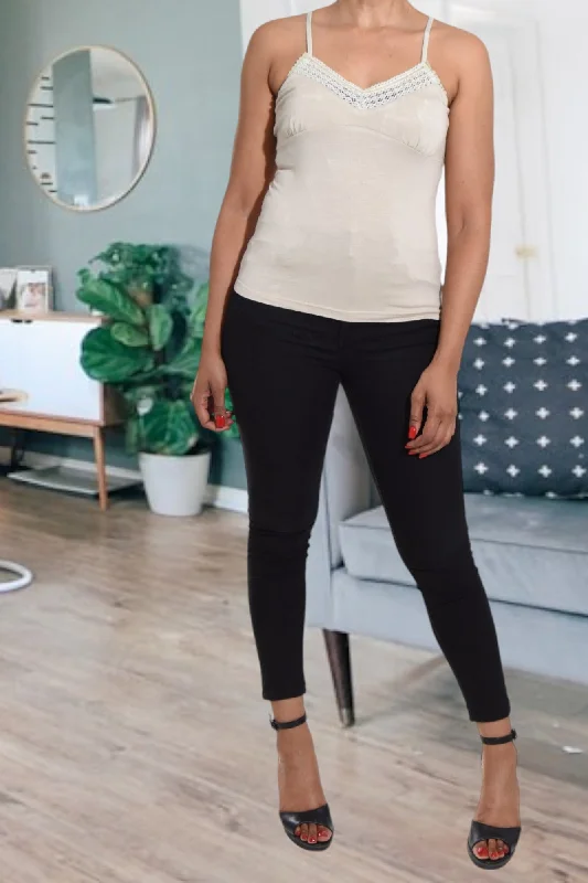 Summer Fashion Beige Strappy Top