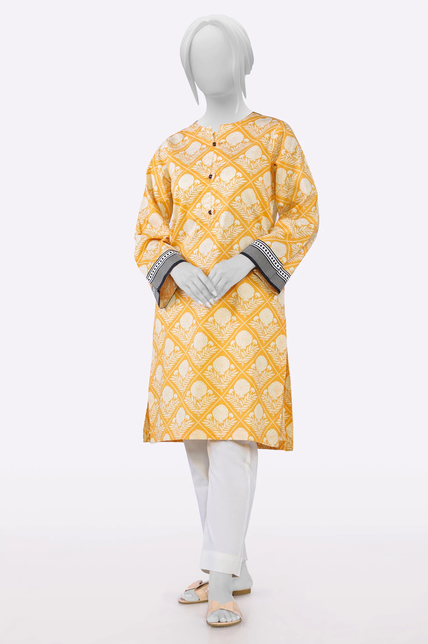 Sale Event, Prices Rock Orange Printed Kurti