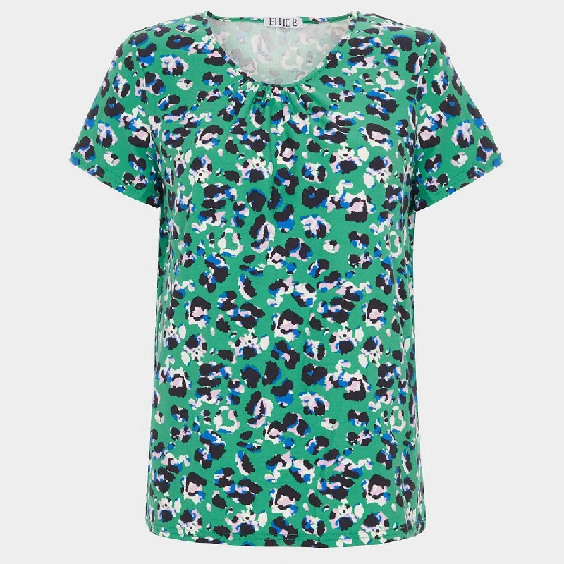 Fresh Fashion Discounts Ladies V Neck Printed Top