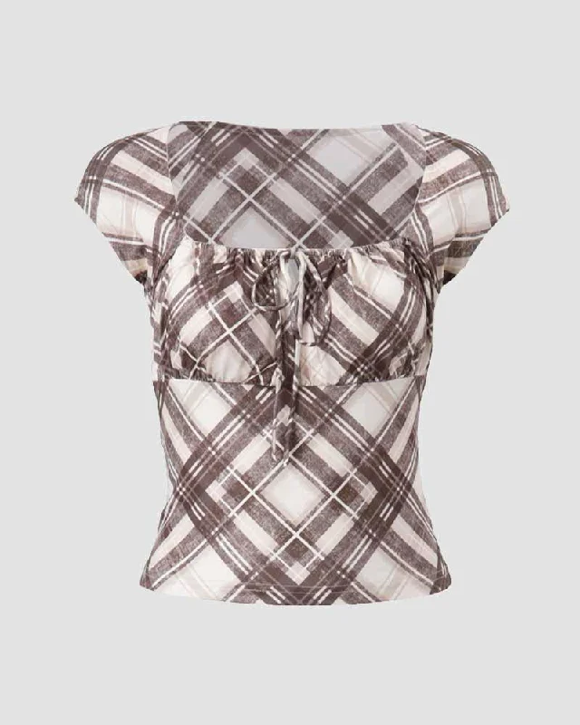 Style Breakthroughs Thicket Unseen Gingham Top