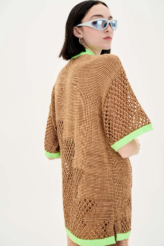 Trendy Women's Wear Collection OLIVIA CROCHET OVERSIZED SHIRT