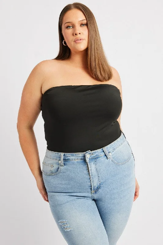 Low Price Special Black Bandeau Top