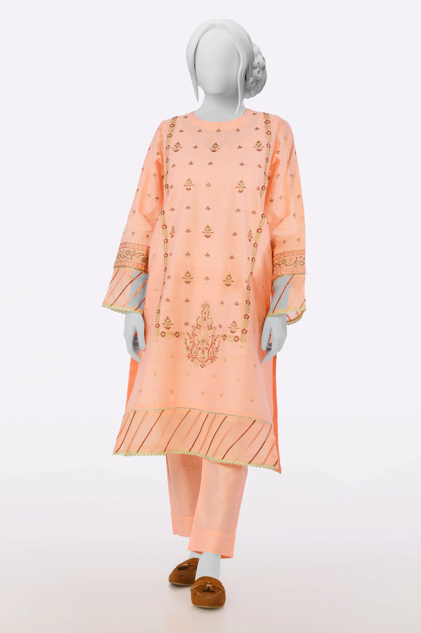 Romantic Chic Deals Embroidered 2PC
