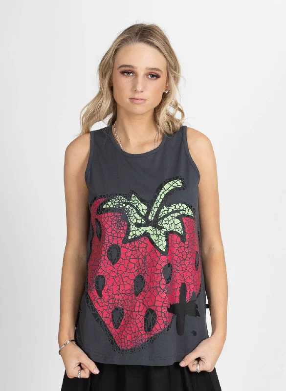 Glamorous Fashion Offers Ranger Singlet - Big Berry