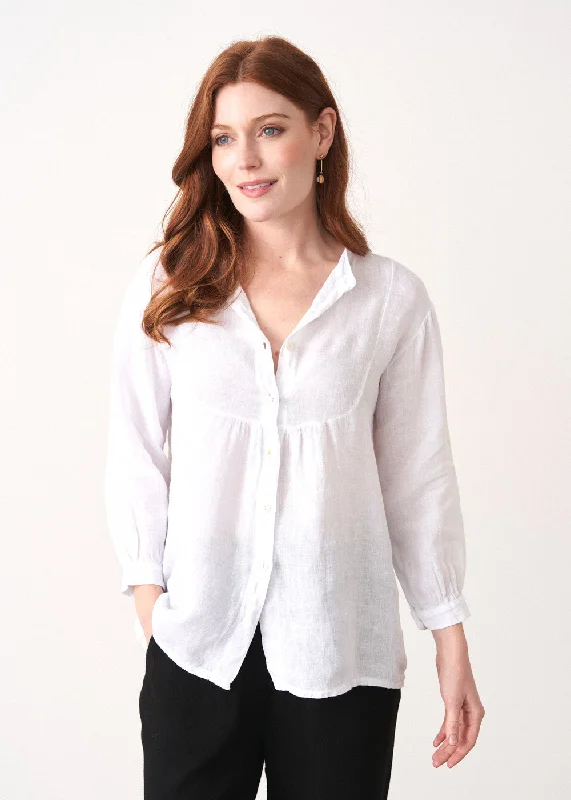 Save Big NELLIE LINEN BIB SHIRT