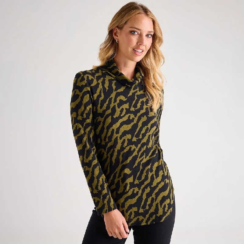 Daring Fashion Promotions Ladies Cowl Neck Scoop Top