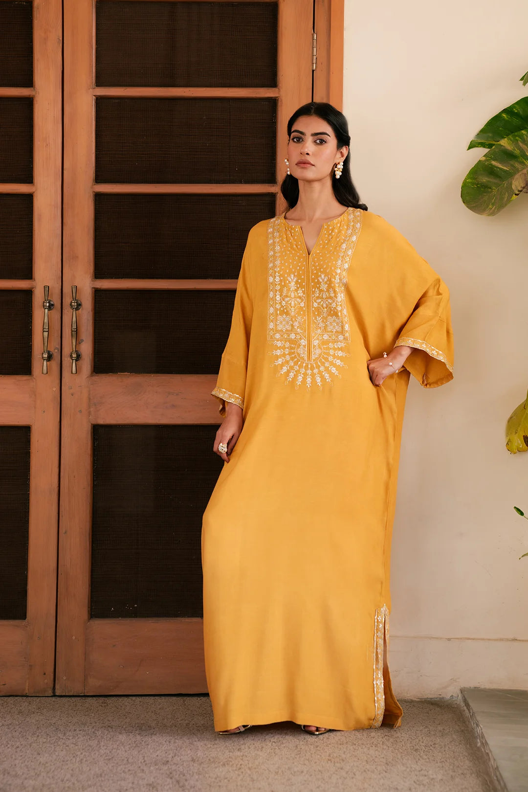 Shop The Hottest Deals 1 Piece Raw Silk Kaftan