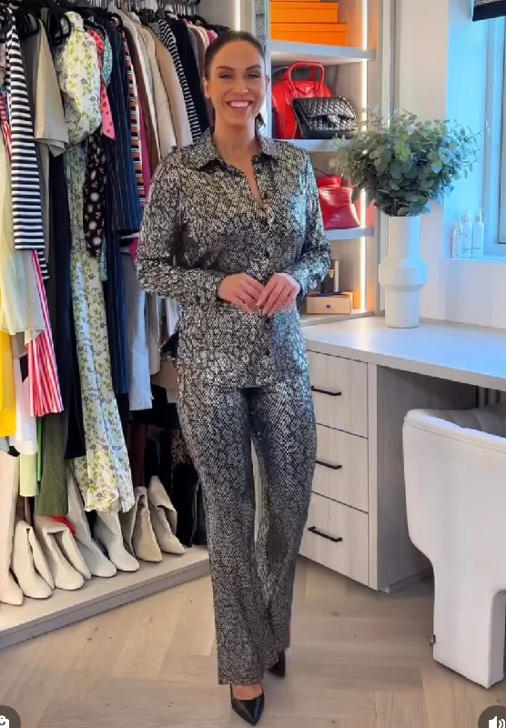 Avant-Garde Style Promotions Next Metallic Sequin Shirt UK 8