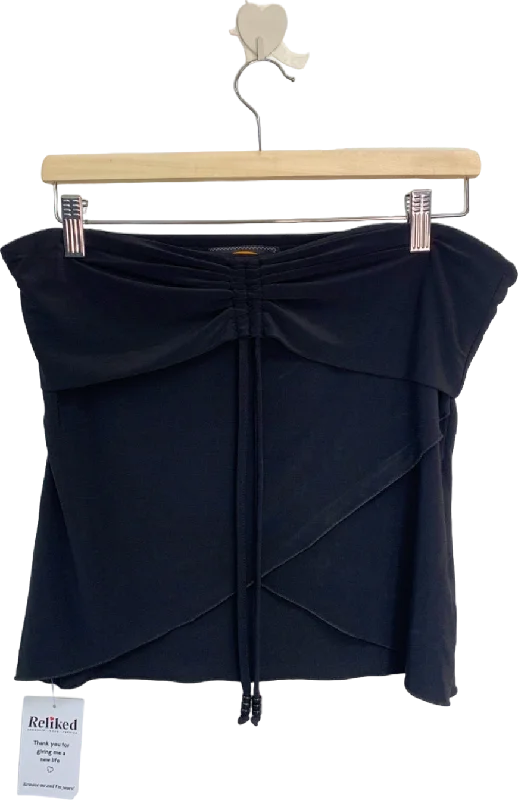 Hurry Before It's Gone Urban Outfitters Black Ruched Front Top XL