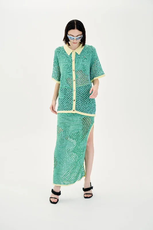 Effortless Style, Endless Impact OLIVIA CROCHET OVERSIZED SHIRT