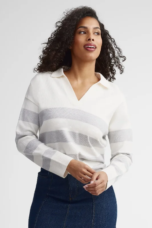 Massive Savings Polo manches longues en tricot - Femme