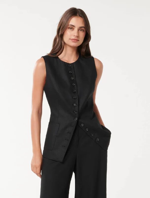 Hot Trends Cian Linen Waistcoat
