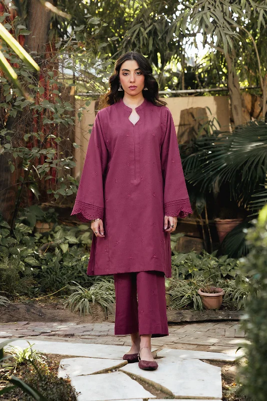 Timeless Elegance Redefined 2 Piece Embroidered Khaddar Suit