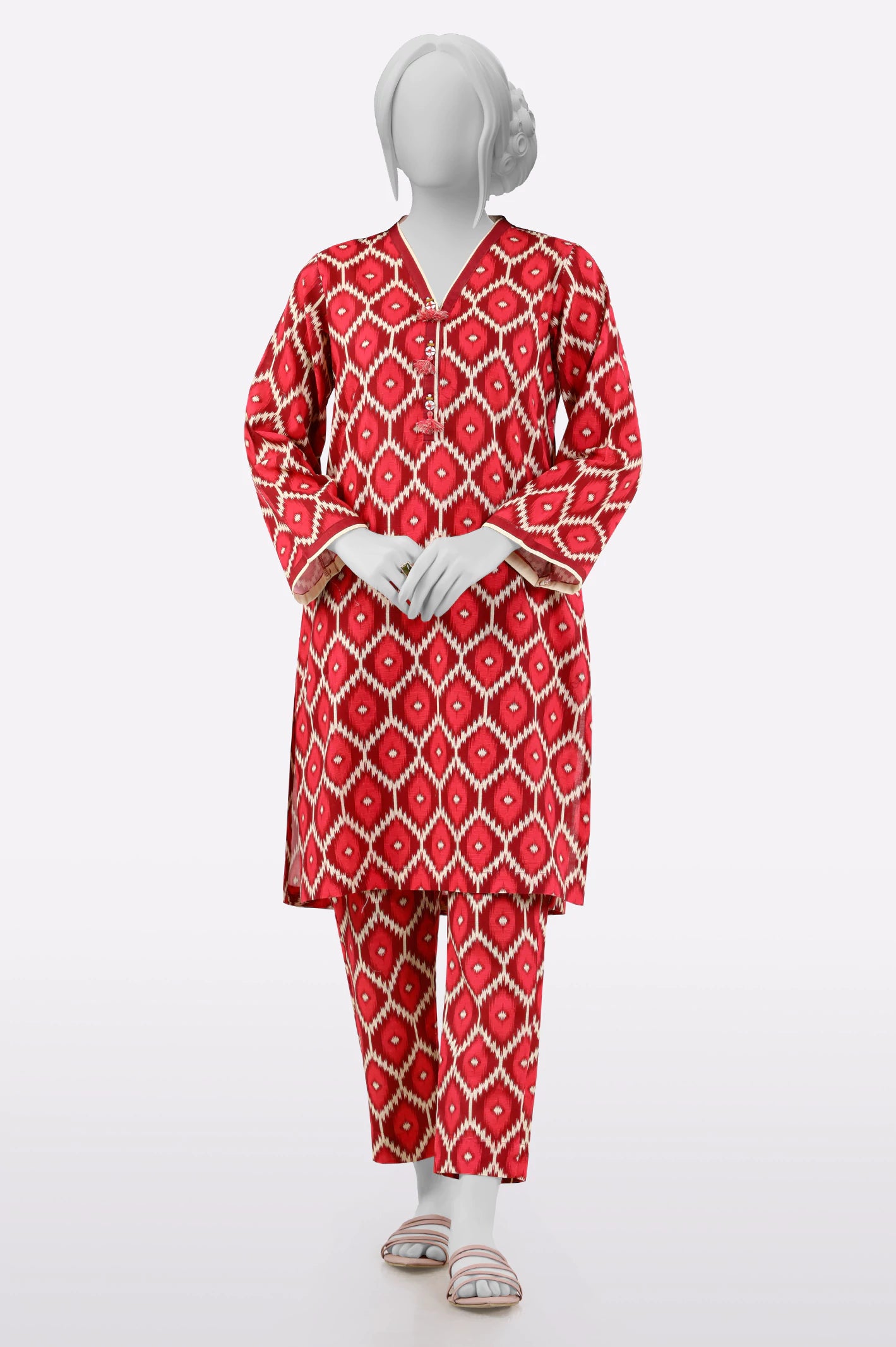 Budget-Friendly Fashion Maroon Printed 2PC