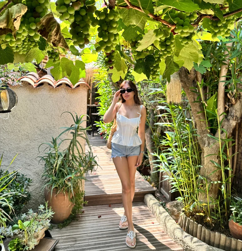 Huge Discounts This Week Fallon Summer Statement Top in White
