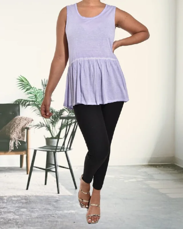 Best Sellers Ladies Purple Tiered Top
