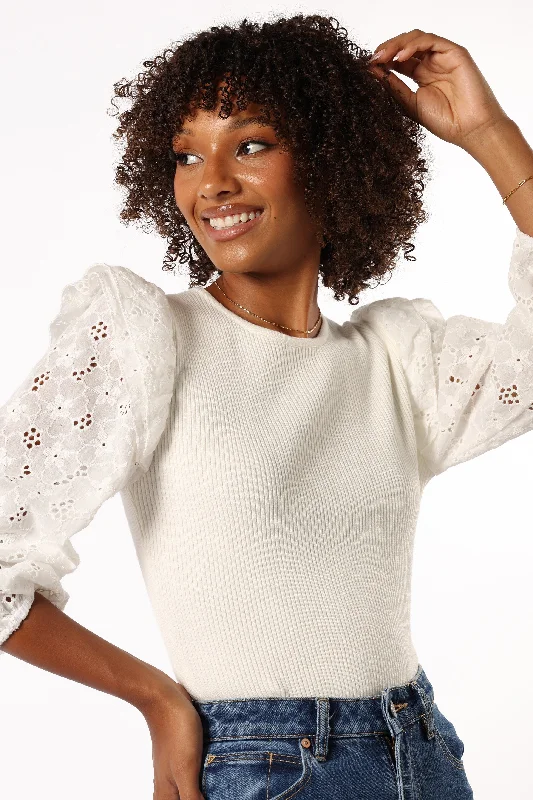 Don't Miss Out Halle Top - White