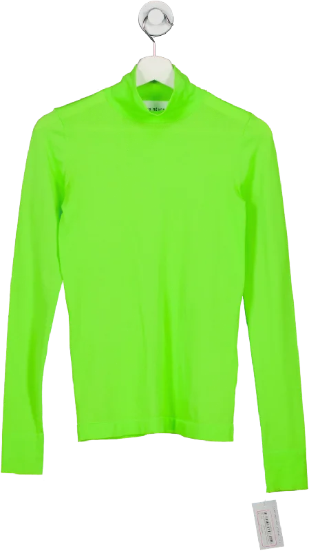 The Good Stuff Les Reveries Green Turtleneck Top UK XS