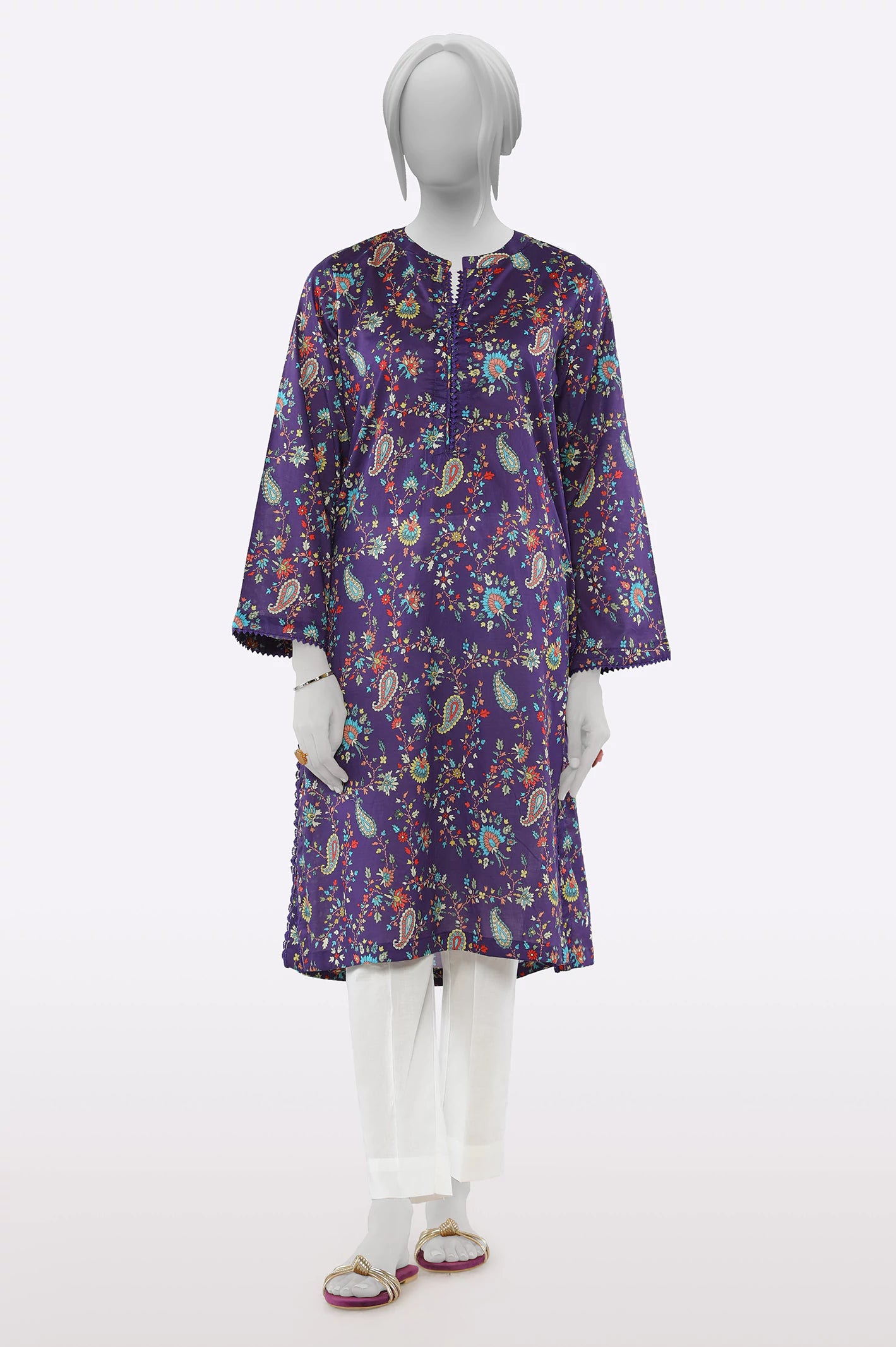 Special Offer Purple Printed Kurti