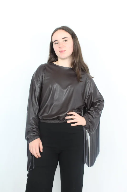 Exclusive Discount Souvenir - Pleather Fringe Top