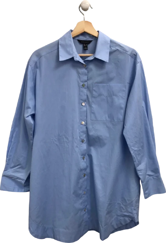 Everyday Elegance Sale New Look Light Blue Poplin Oversized Shirt UK 6