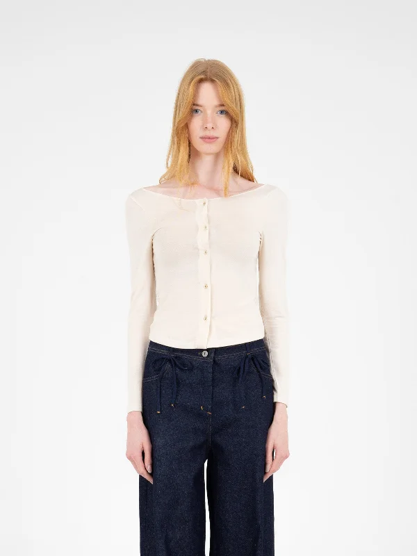 Durable Fashion Picks Heart White Top