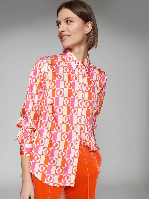 Glamorous Fashion Offers Vilagallo Geo Print Shirt