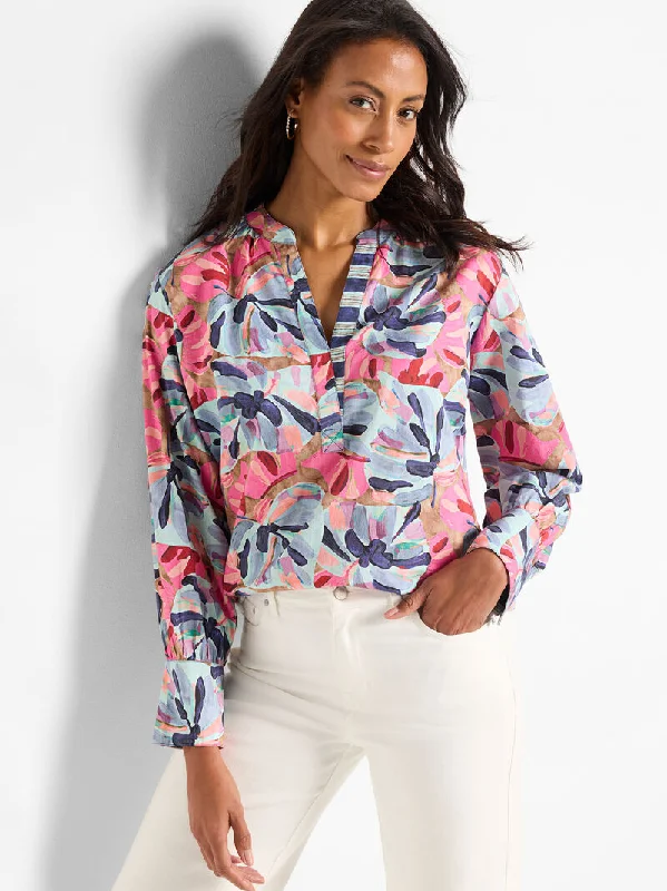 Casual Chic Deals NIC+ZOE Firework Foliage Woven Top