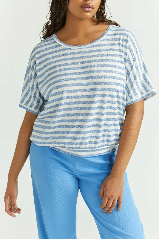 Vintage-Inspired Style Offers shirt met blauwe strepen