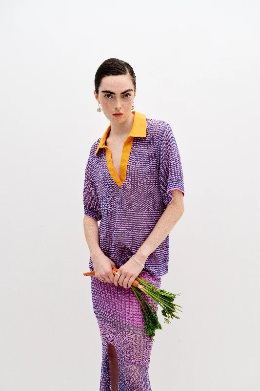 Unleash Your Trend Driven Style CHIA OVERSIZED CROCHET SHIRT