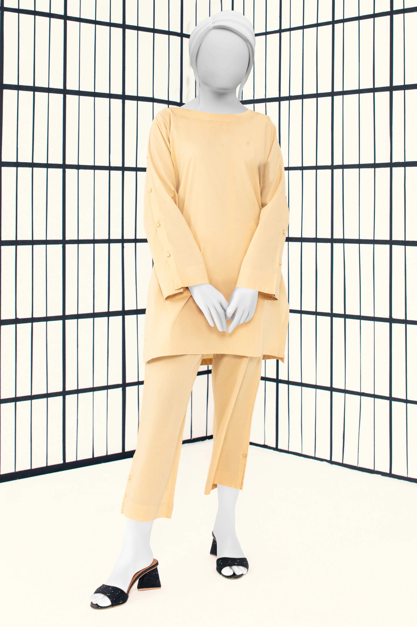 Embrace New Fashion Beige Stylised 2PC