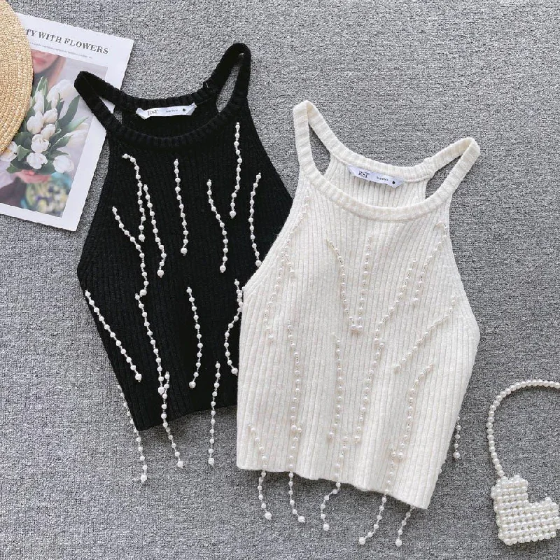Season Sale Lucas Pearl Detailed Summer Top