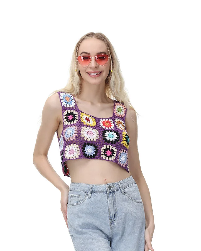 Step Ahead, Lead The Trend Crochet Radiant Flora Top