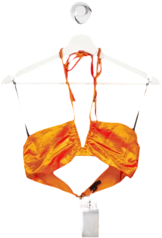 Hurry Before It's Gone NBD Orange Anok Top UK XS