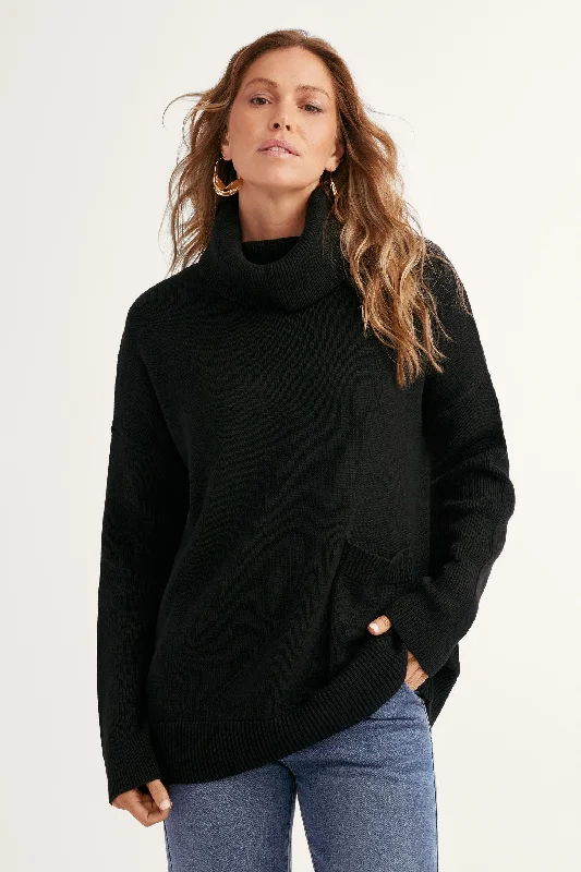 Urban Fashion Chandail tricot col roulé - Femme