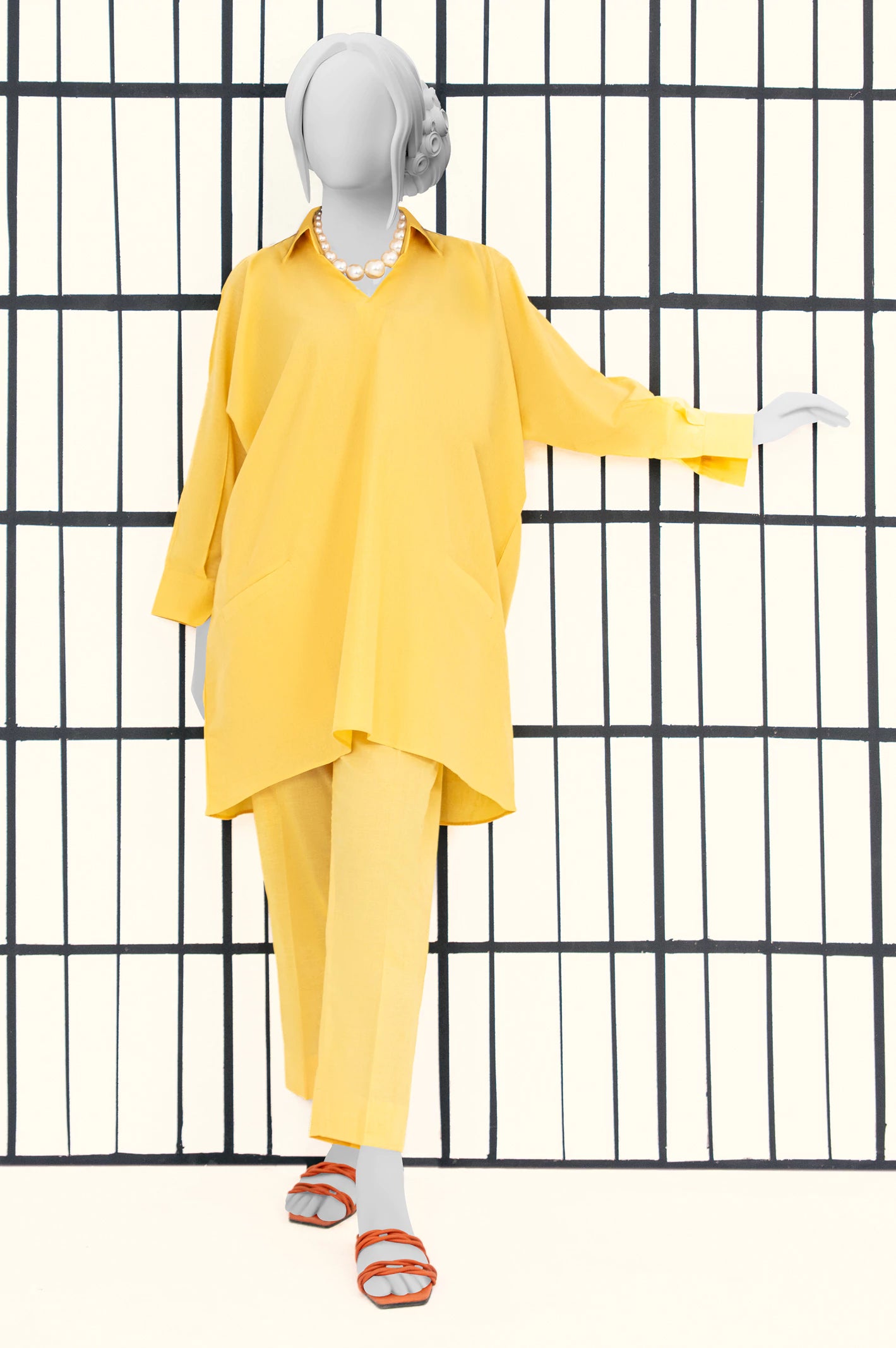 Big Savings Yellow Stylised Kurti