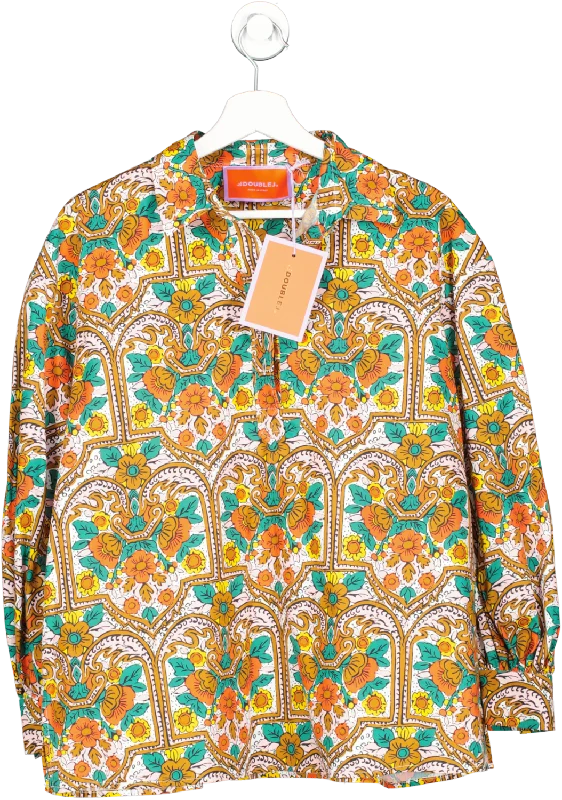 Street Style Discounts Double J Multicoloured Poet Shirt Corte White In Summer Popeline UK M