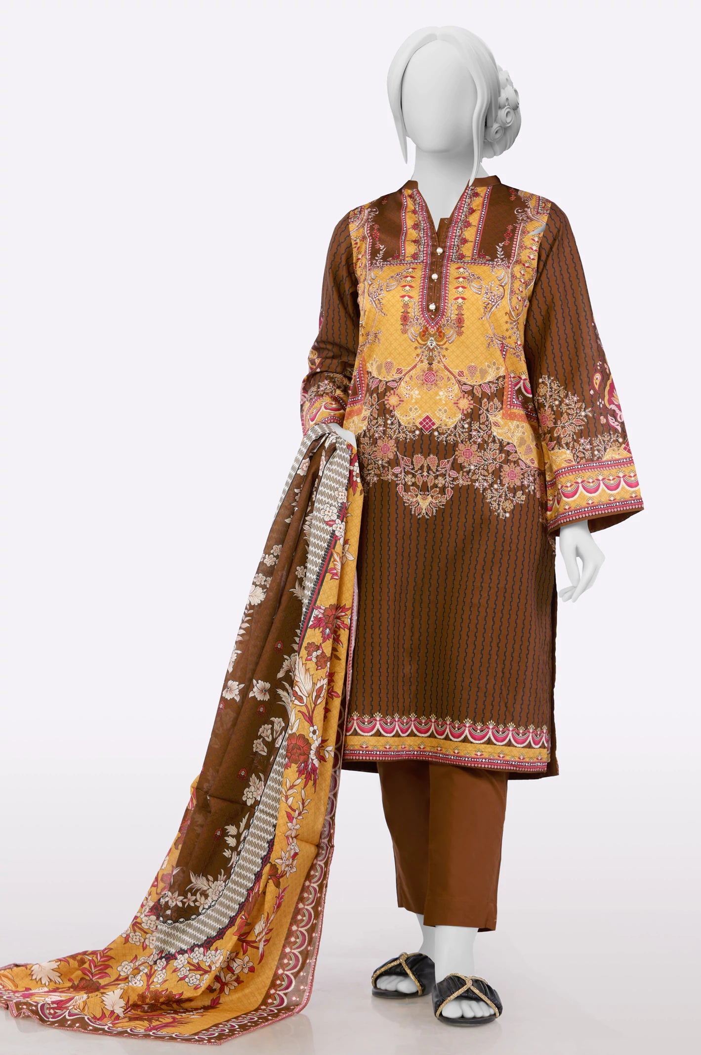 Limited Edition Brown Printed 3PC