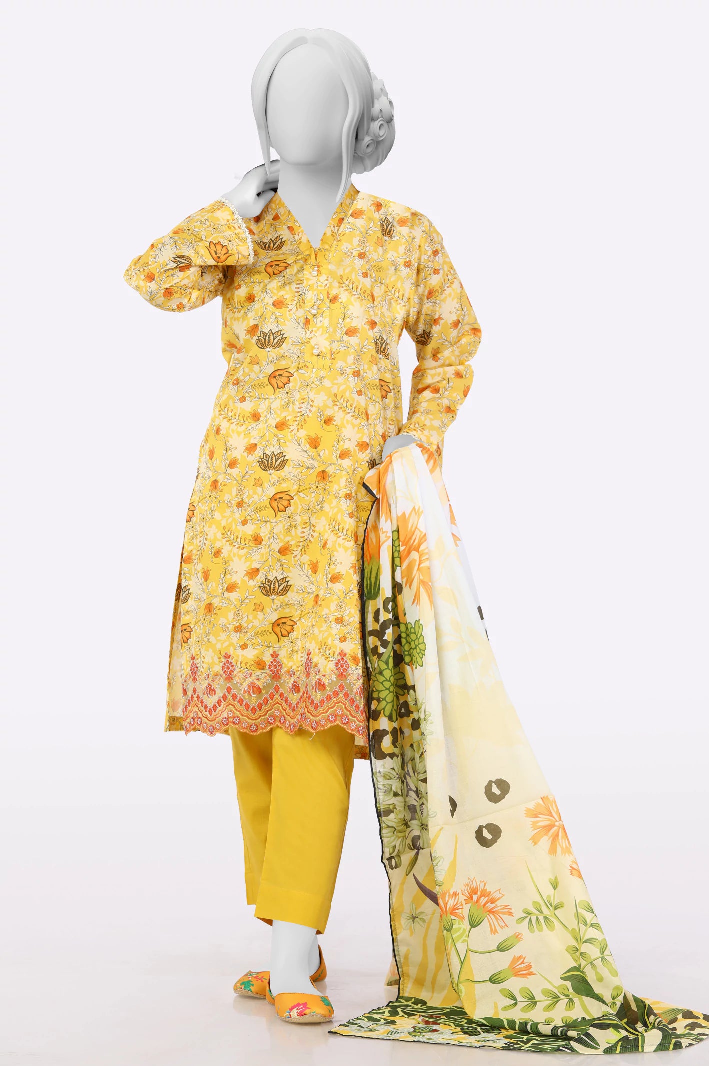 Limited Time Offer Yellow Printed 3PC