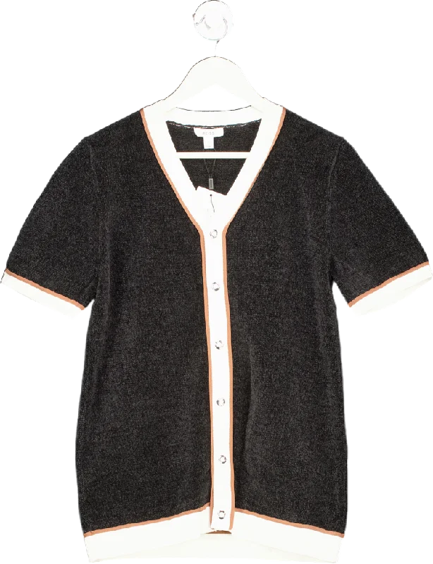 Casual Yet Chic Sales Reiss Black Striker-SS Baseball Press Shirt UK S